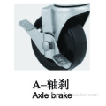 Mini 1.5 Inch 30kg Plate Brake TPE Caster